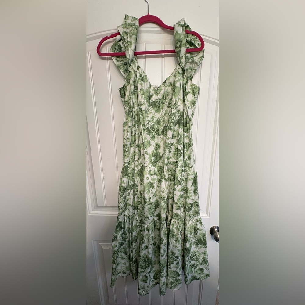 Abercrombie & Fitch Floral Green Dress